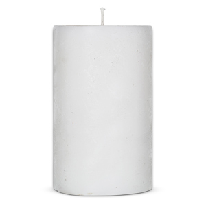 Nkuku Rustic Soy Blend Pillar Candle White Large